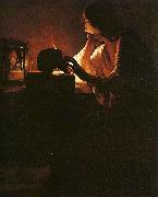 Georges de La Tour The Repentant Magdalen china oil painting reproduction